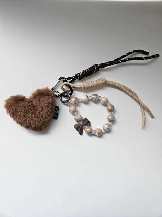 HEART KEYCHAIN.